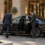 Luxury chauffeur outside a city hotel 90x90